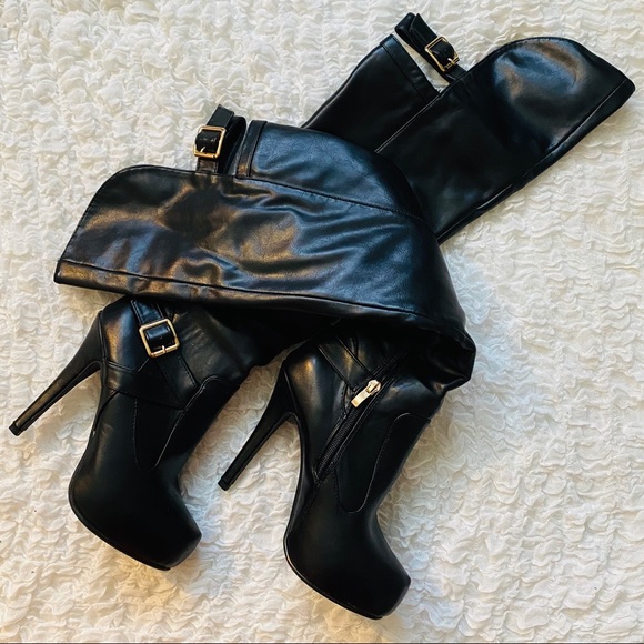 Black Heel Boot  5.5 - Picture 1 of 2